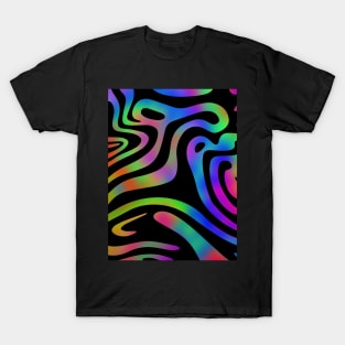 Acid Wave Aesthetic Colors T-Shirt